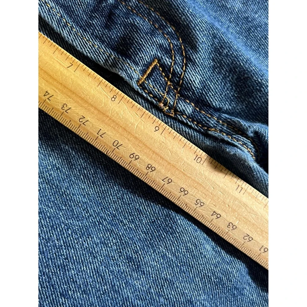 Levis 501 Original Fit Mens Blue Straight Leg Button Fly Denim Jeans 36x31